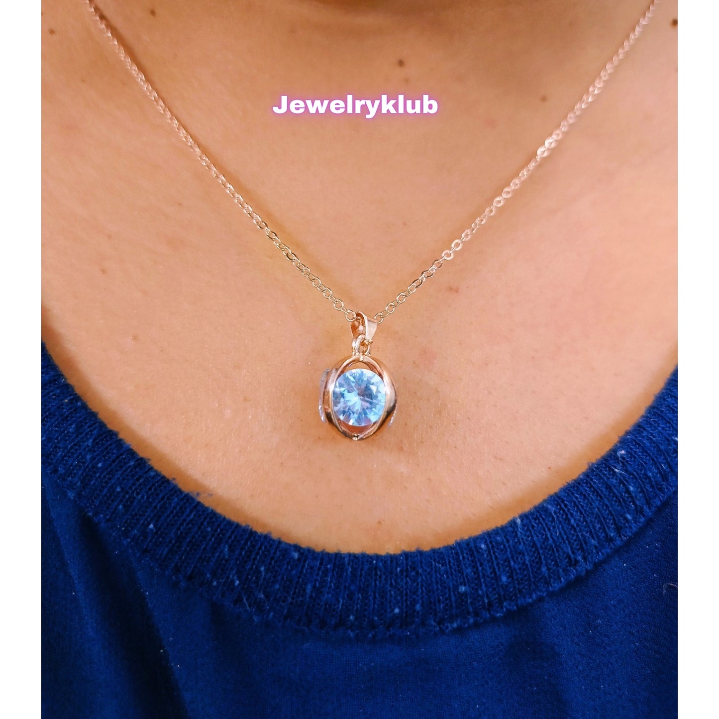 Fashion Stainless Steel American Diamond Pendant Necklace for Girls & Women - Adjustable Chain, Ideal for Daily Wear Design 10