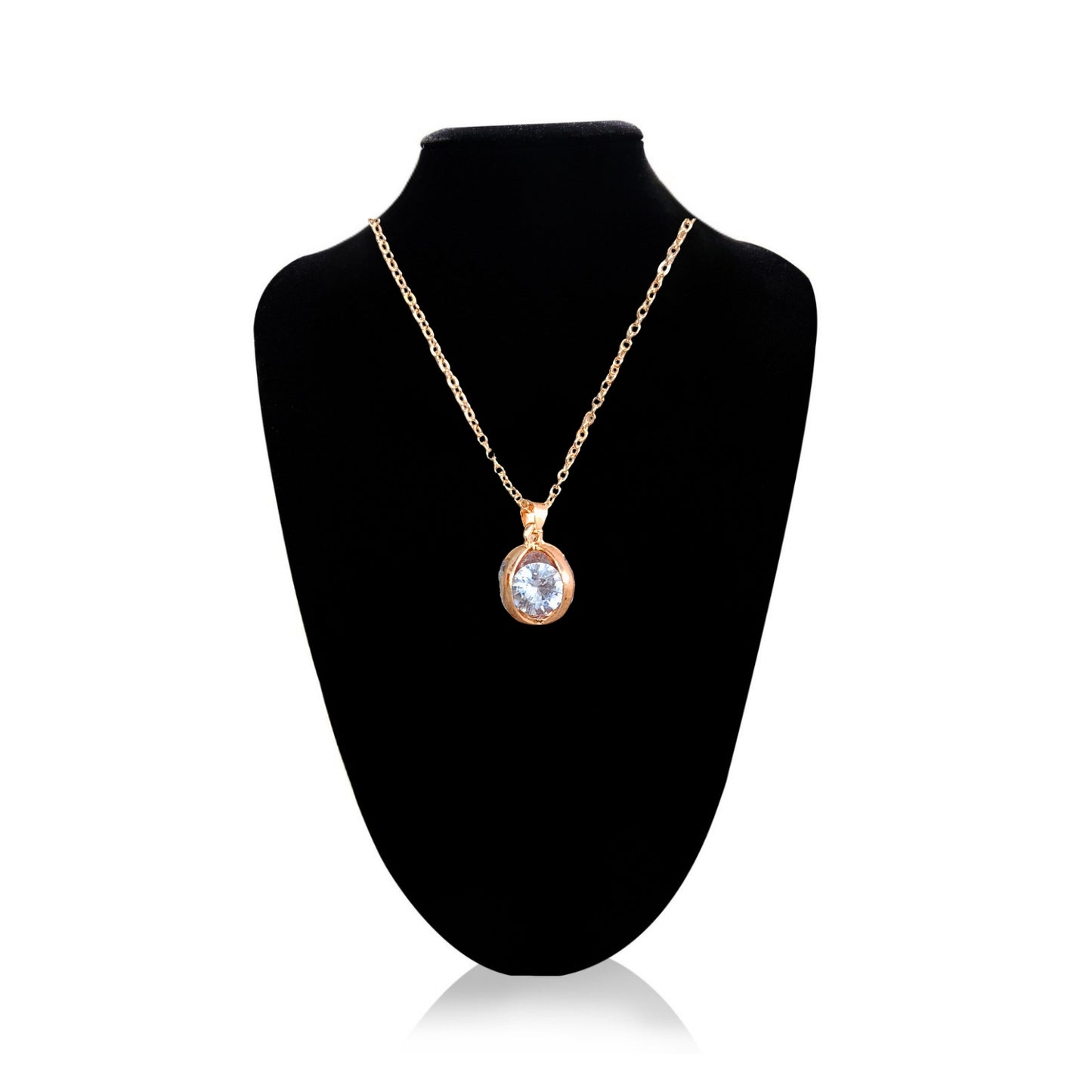 Fashion Stainless Steel American Diamond Pendant Necklace for Girls & Women - Adjustable Chain, Ideal for Daily Wear Design 4