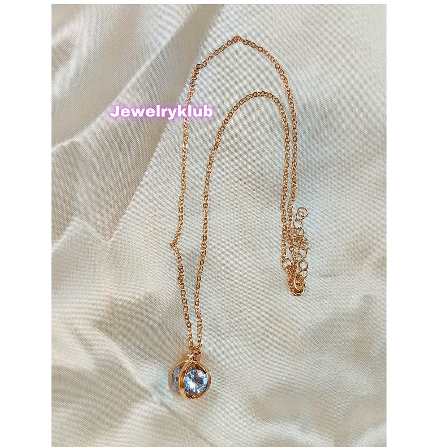 Fashion Stainless Steel American Diamond Pendant Necklace for Girls & Women - Adjustable Chain, Ideal for Daily Wear Design 10