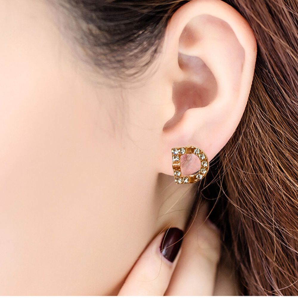 Combo Set Of 7 Pairs Rose Gold Plated Stud Earrings For Women and Girls (Design 3)