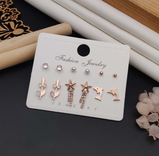 Combo Of 6 Pairs Latest Designs Earrings ER1653